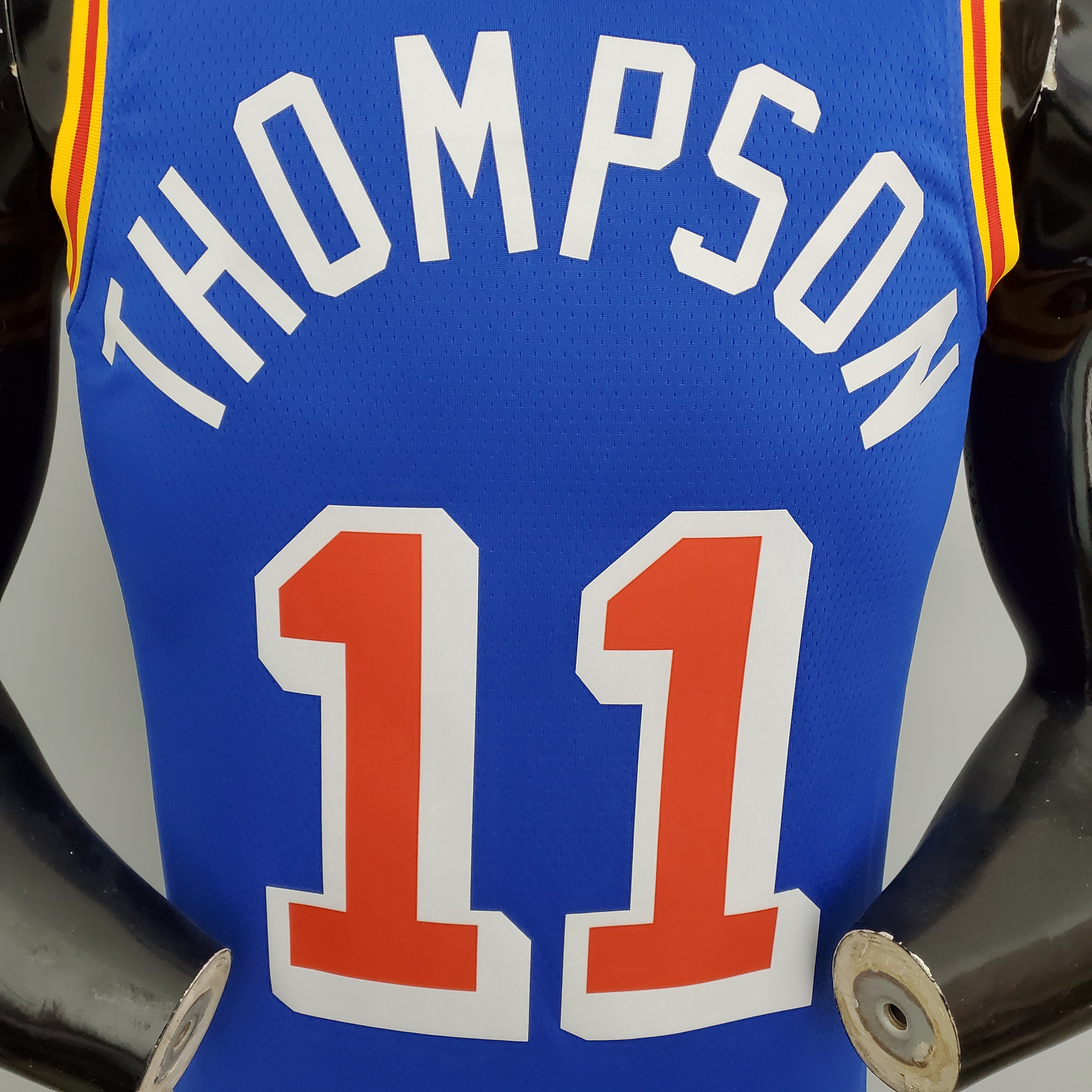 Klay Thompson Golden State Warriors 75th Anniversary Swingman Jersey Retro Blue