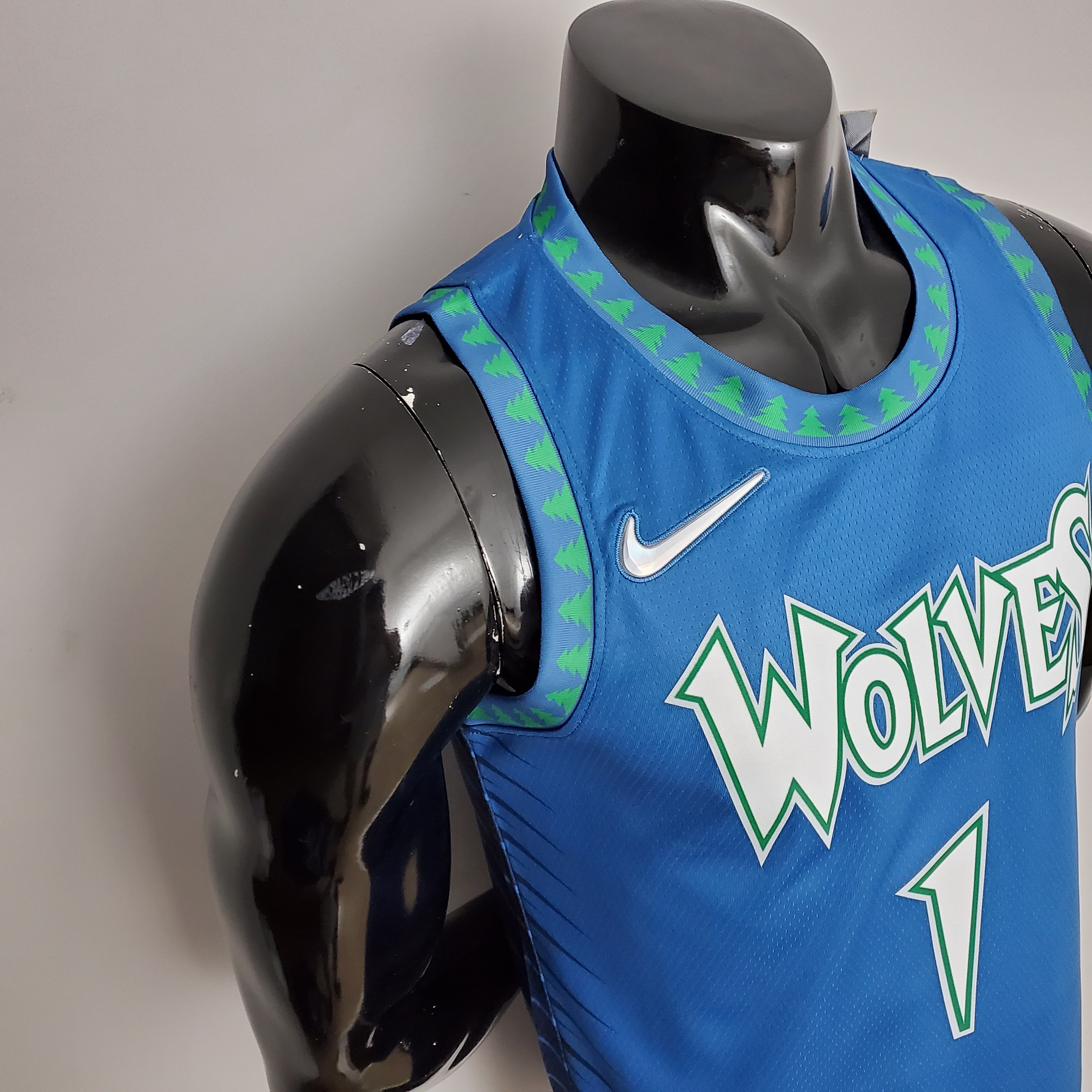 Anthony Edwards Minnesota Timberwolves 75th Anniversary 2022 Swingman Jersey Blue