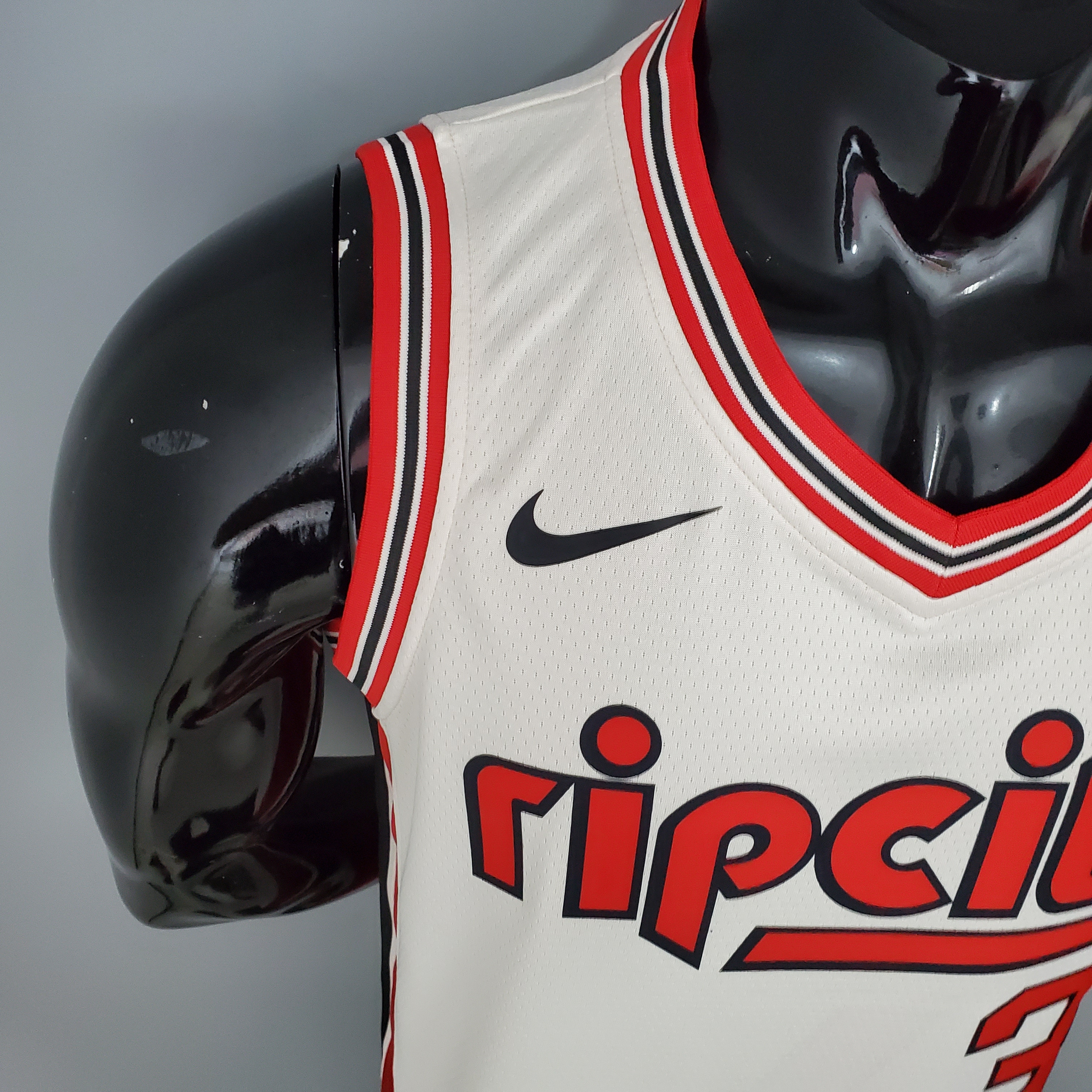 C.J. McCollum Portland Trail Blazers Swingman Jersey Beige