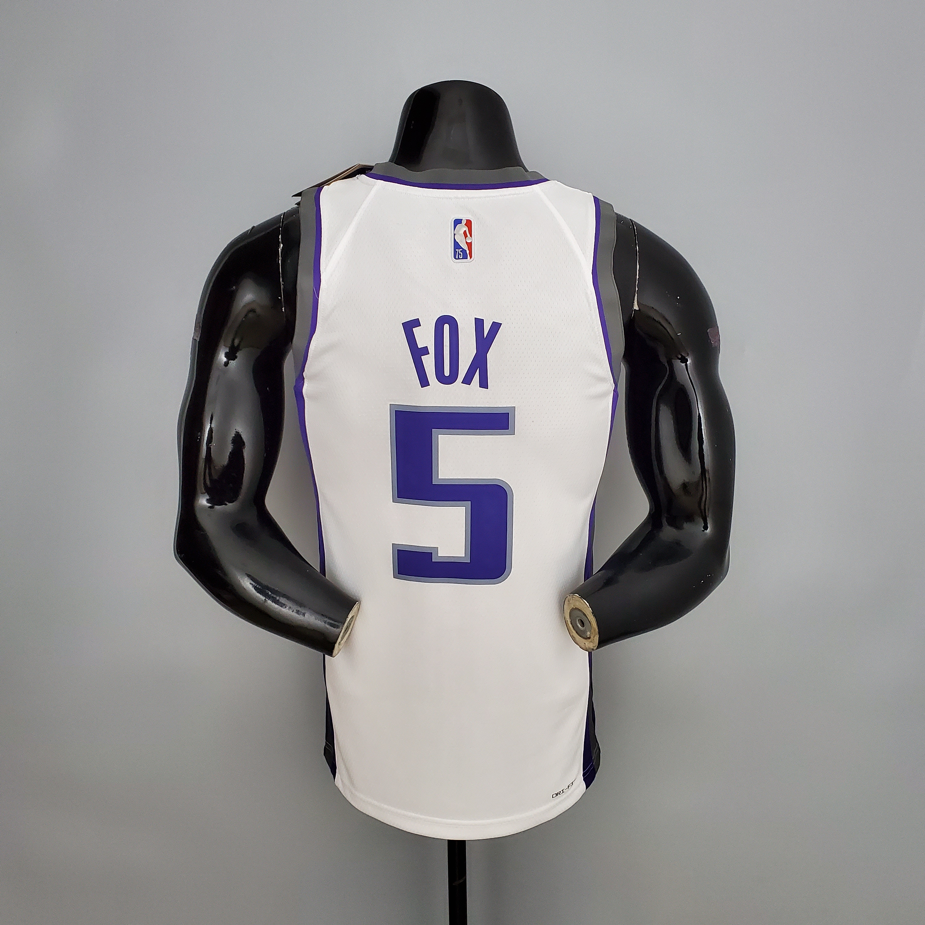 De'Aaron Fox Sacramento Kings 75th Anniversary Swingman Jersey White
