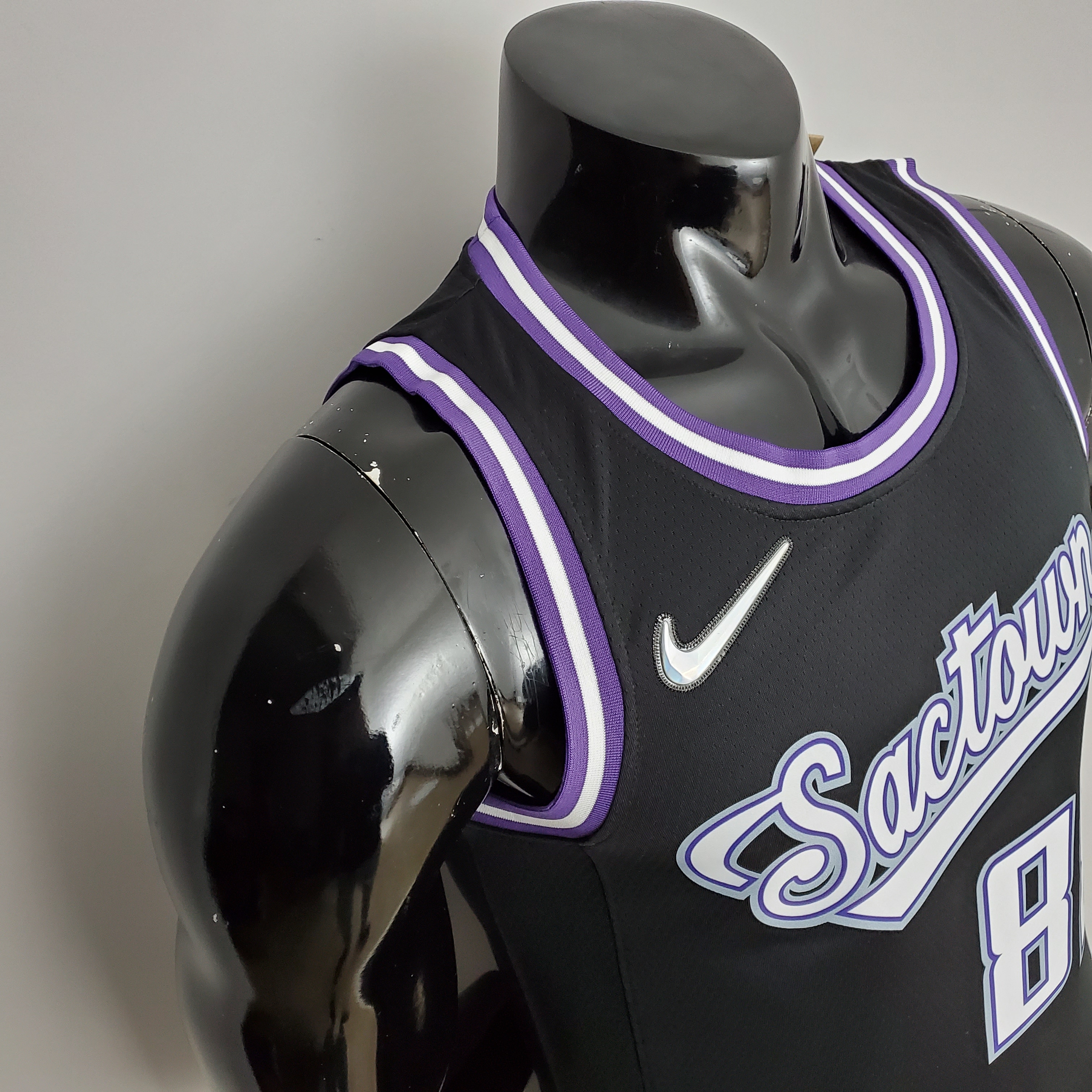 Neemias Queta Sacramento Kings 2022 City Edition Swingman Jersey Black