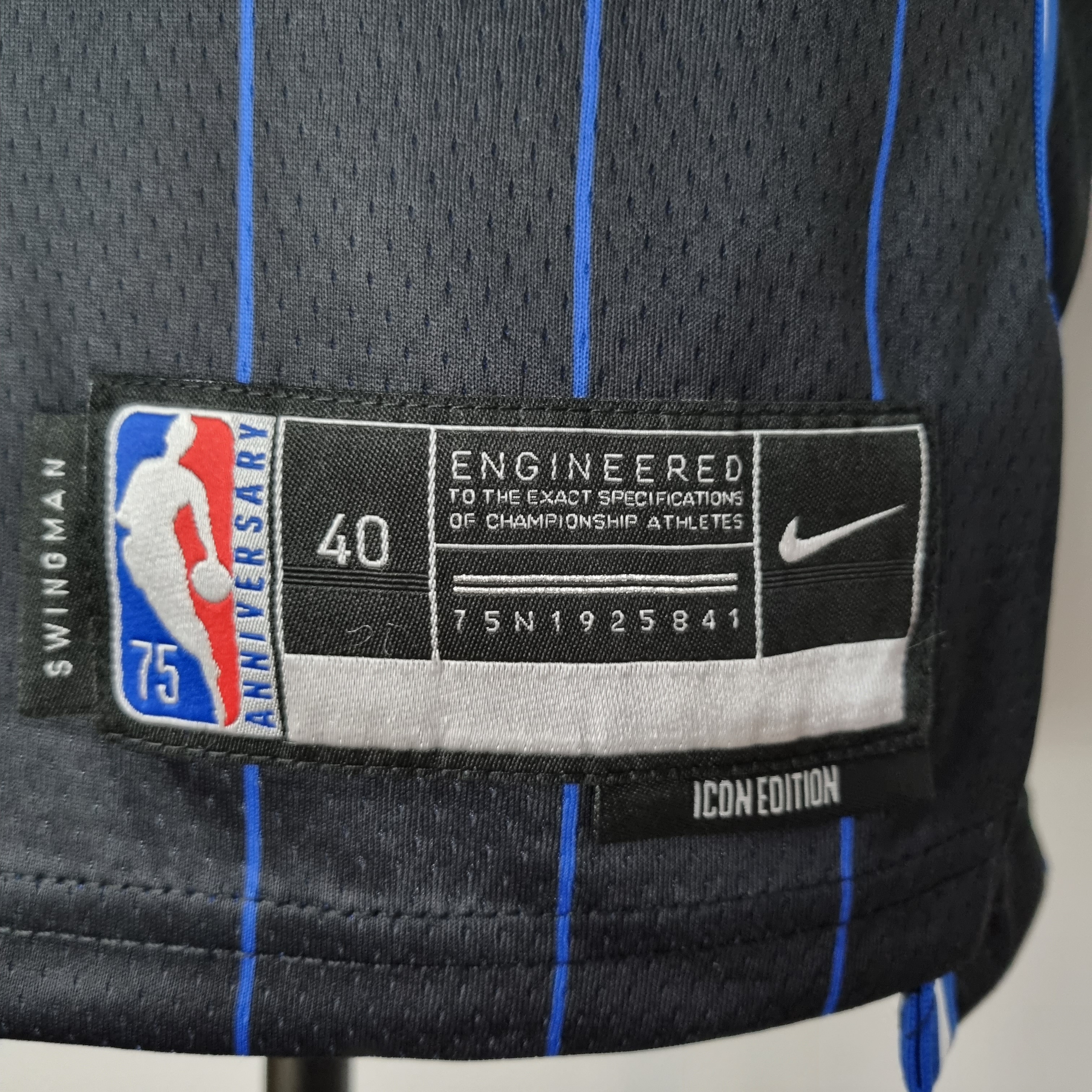 Jonathan Isaac Orlando Magic 75th Anniversary Swingman Jersey Black
