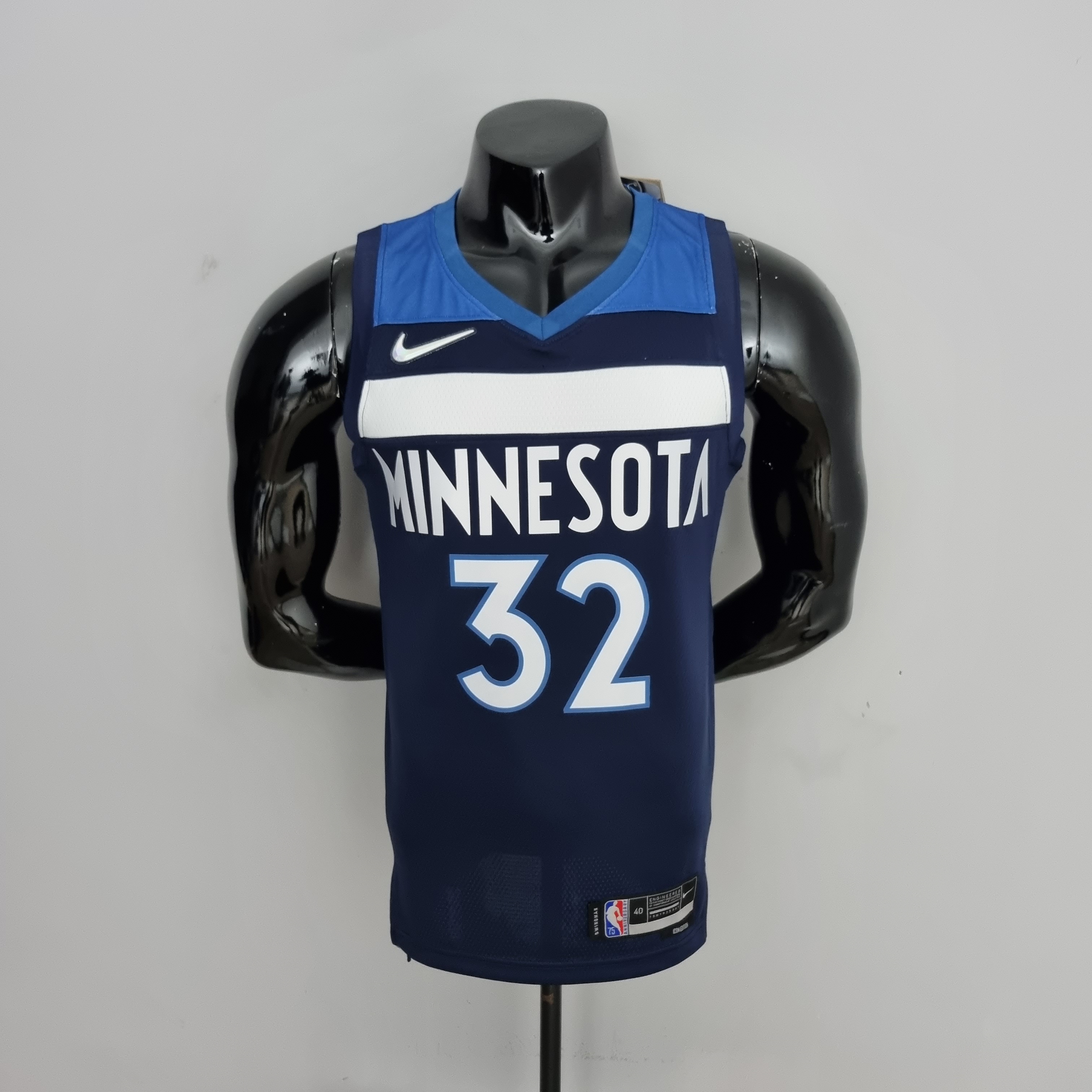 Karl-Anthony Towns Minnesota Timberwolves 75th Anniversary 2022 Swingman Jersey Royal Blue