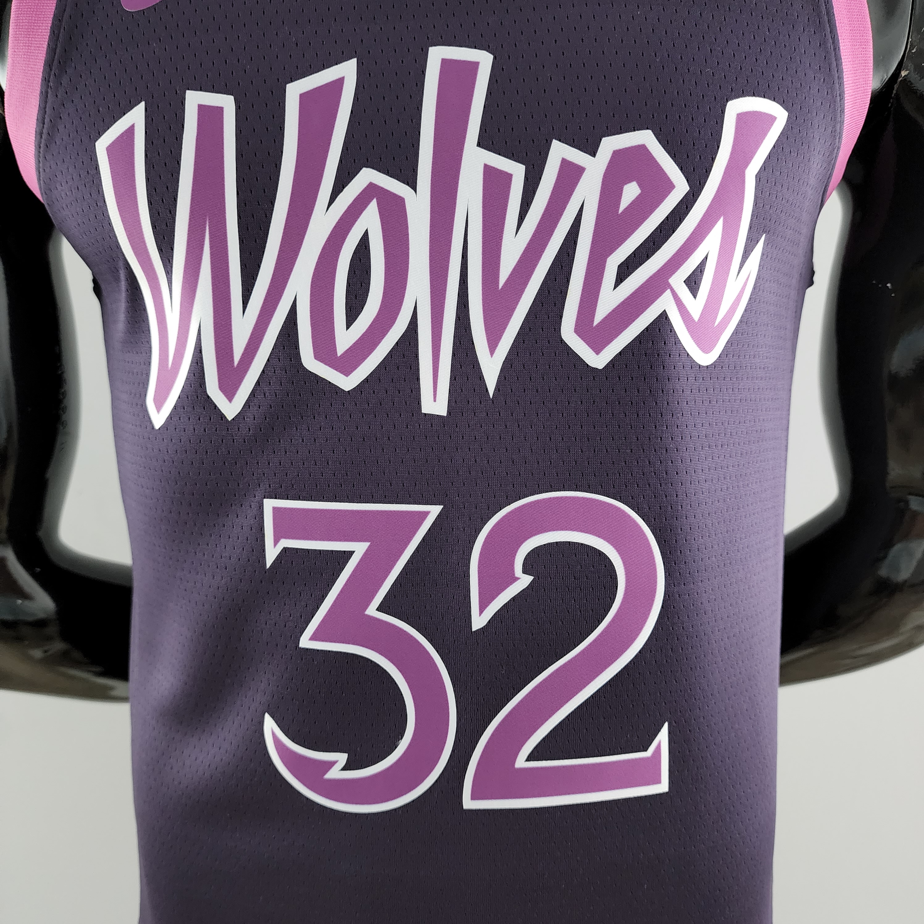 Karl-Anthony Towns Minnesota Timberwolves Swingman Jersey Black and Purple