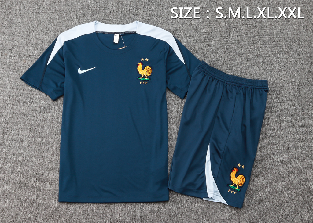 France Training Short Sleeve Suit 24/25