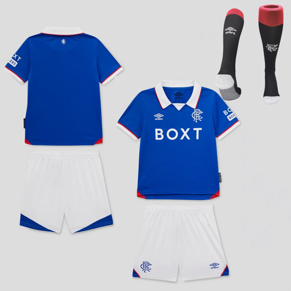 Rangers Home Kids Suit & Socks 25/26
