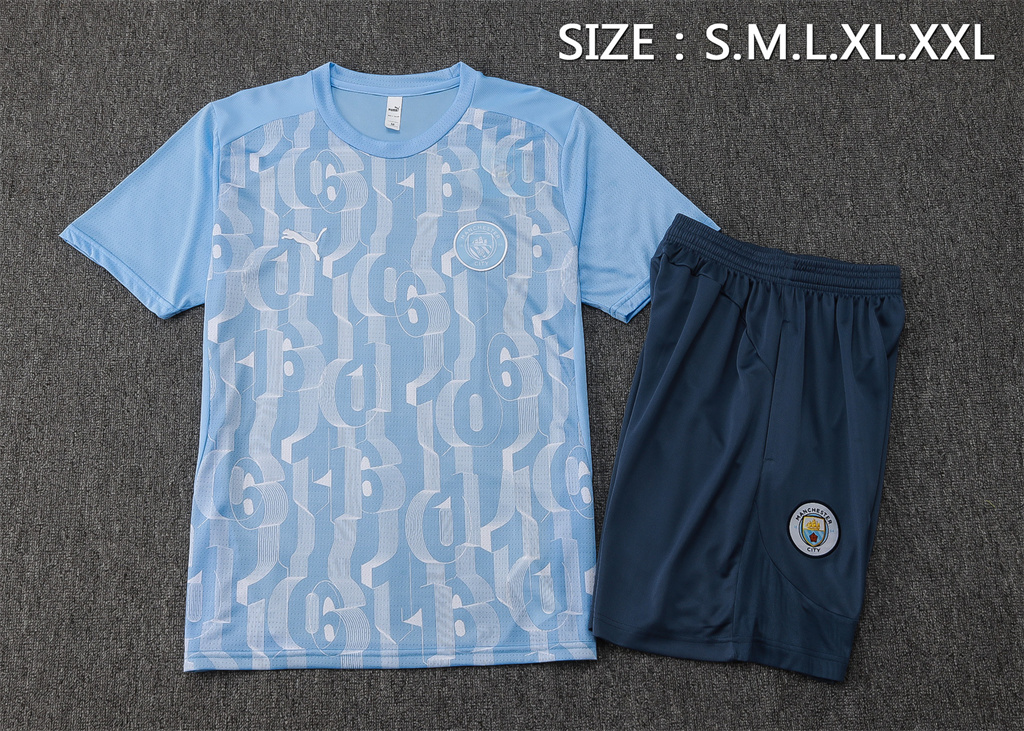 Manchester City Training Short sleeve Suit 24/25