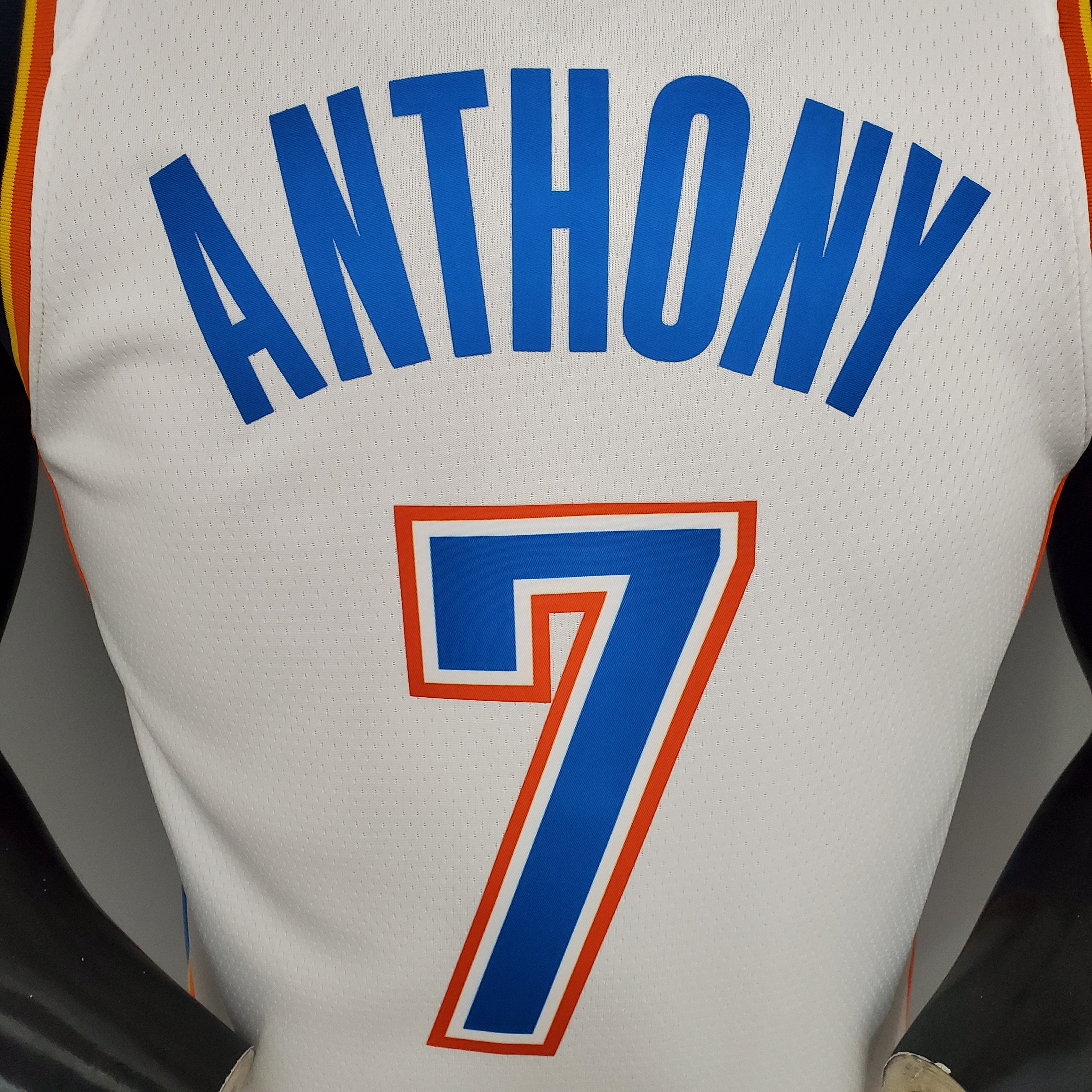 Carmelo Anthony Oklahoma City Thunder Swingman Jersey White