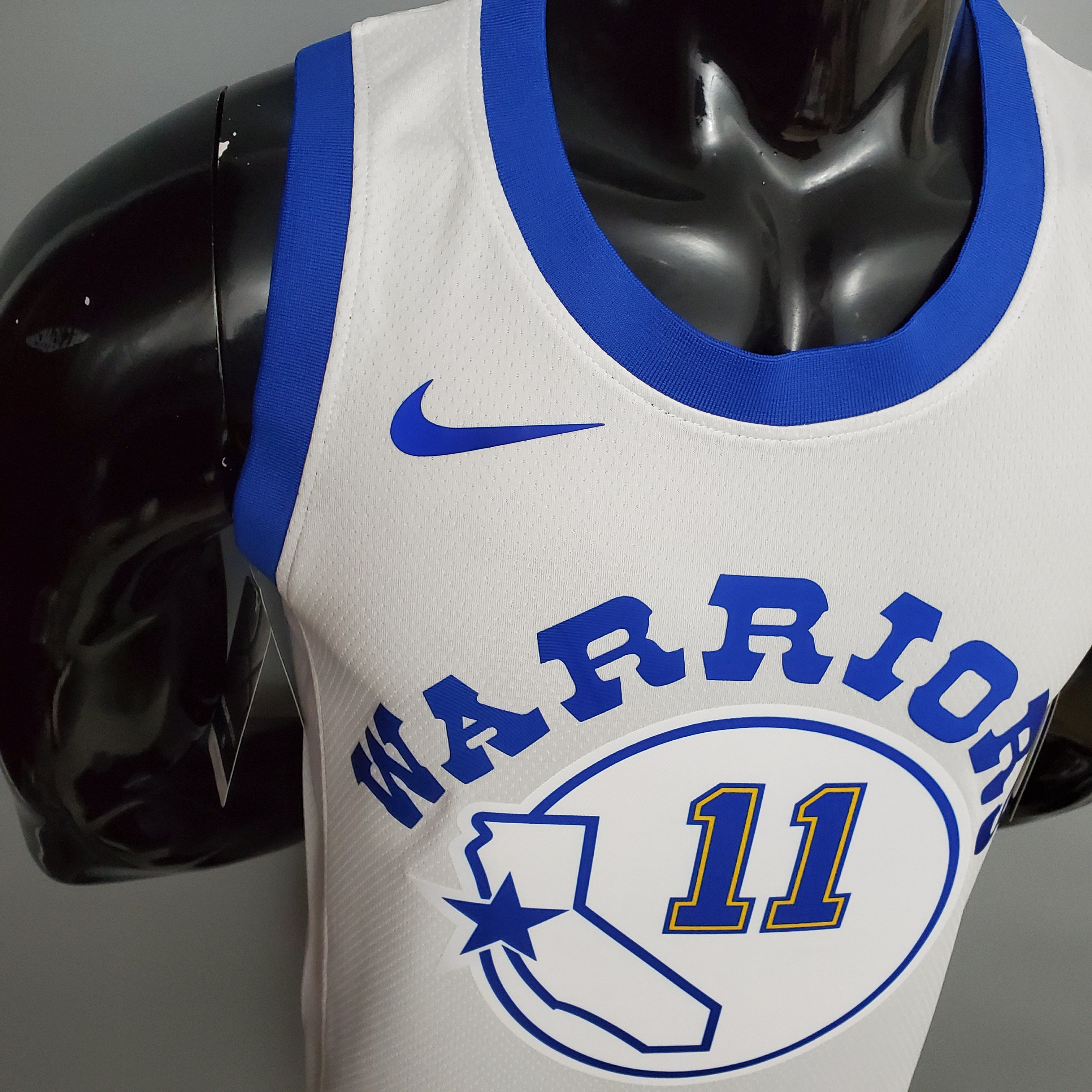 Klay Thompson Golden State Warriors Retro Version Swingman Jersey White