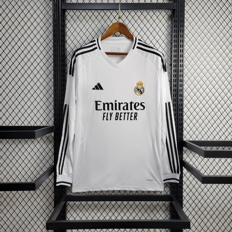 Real Madrid Home Man Long Sleeve Jersey 24/25