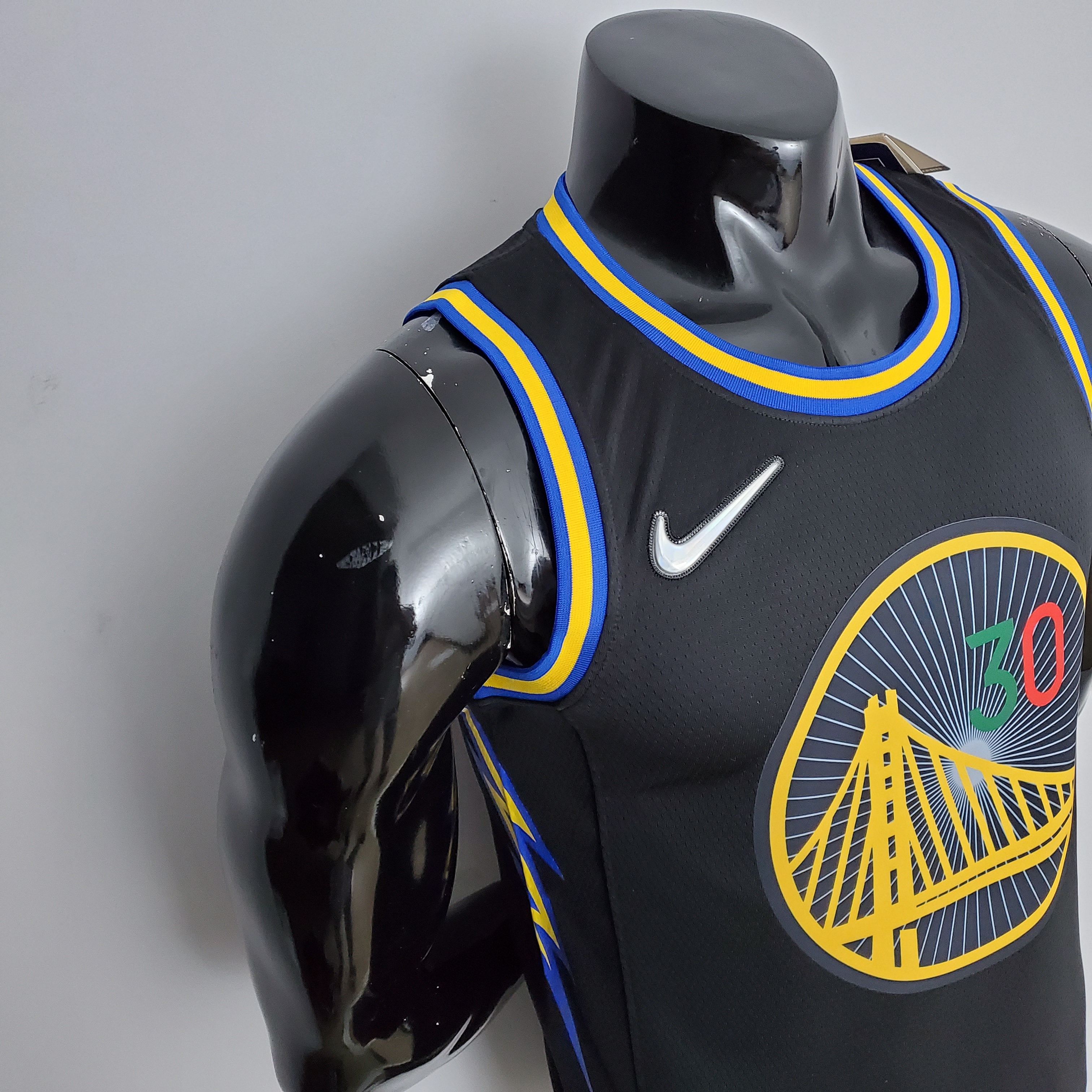 Stephen Curry Golden State Warriors 75th Anniversary Swingman Jersey Mexico Edition Black