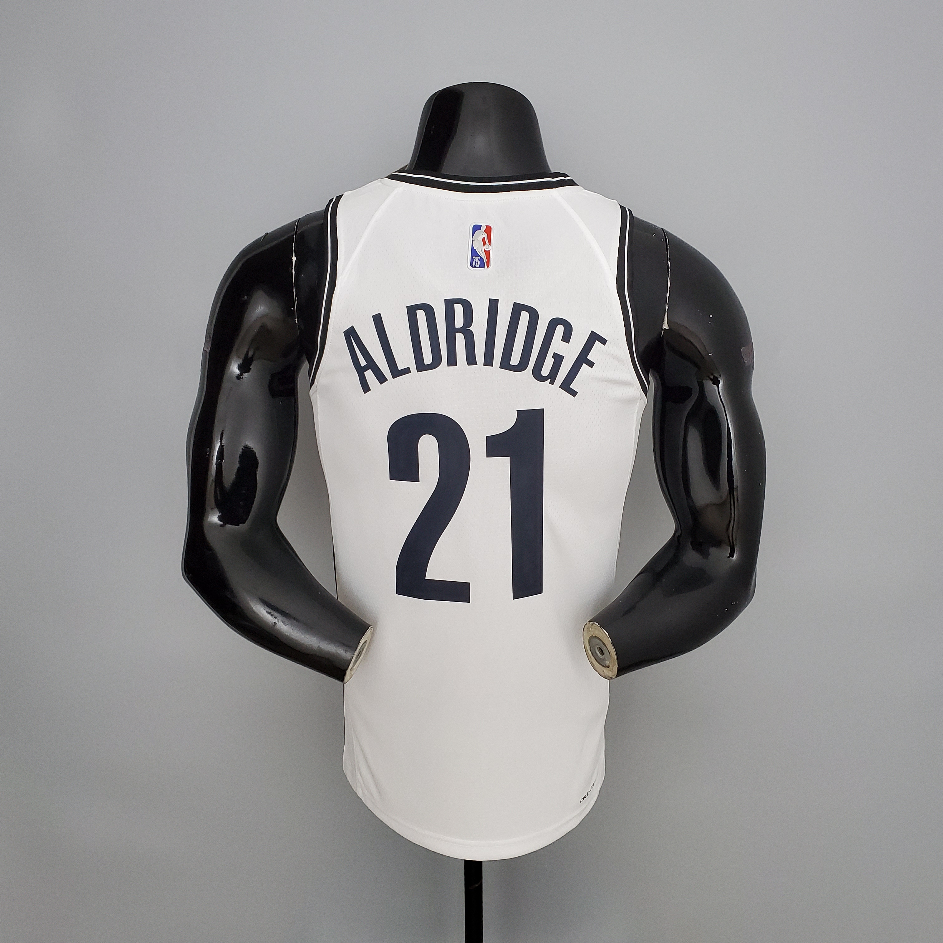 LaMarcus Aldridge Brooklyn Nets 75th Anniversary Swingman Jersey White