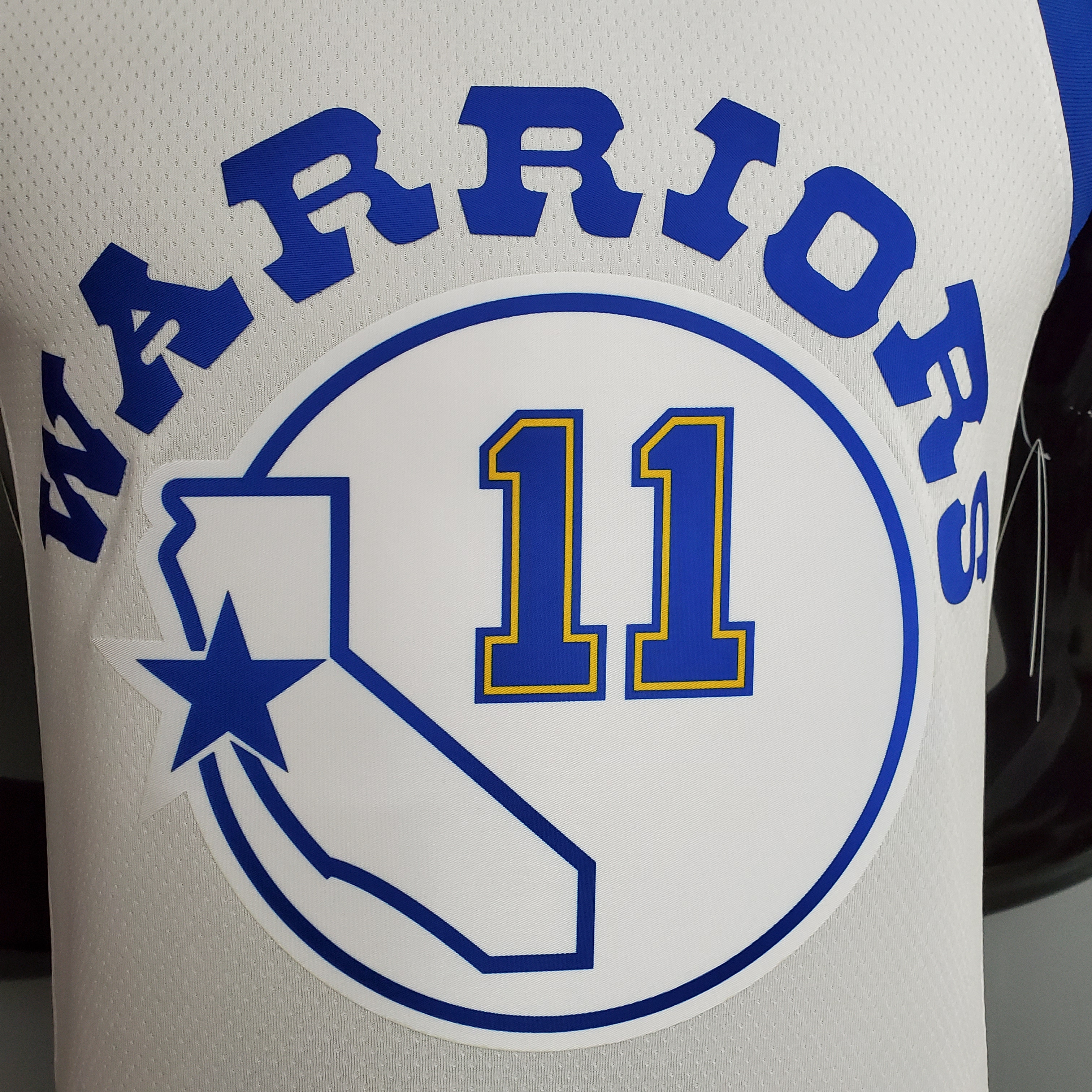 Klay Thompson Golden State Warriors Retro Version Swingman Jersey White