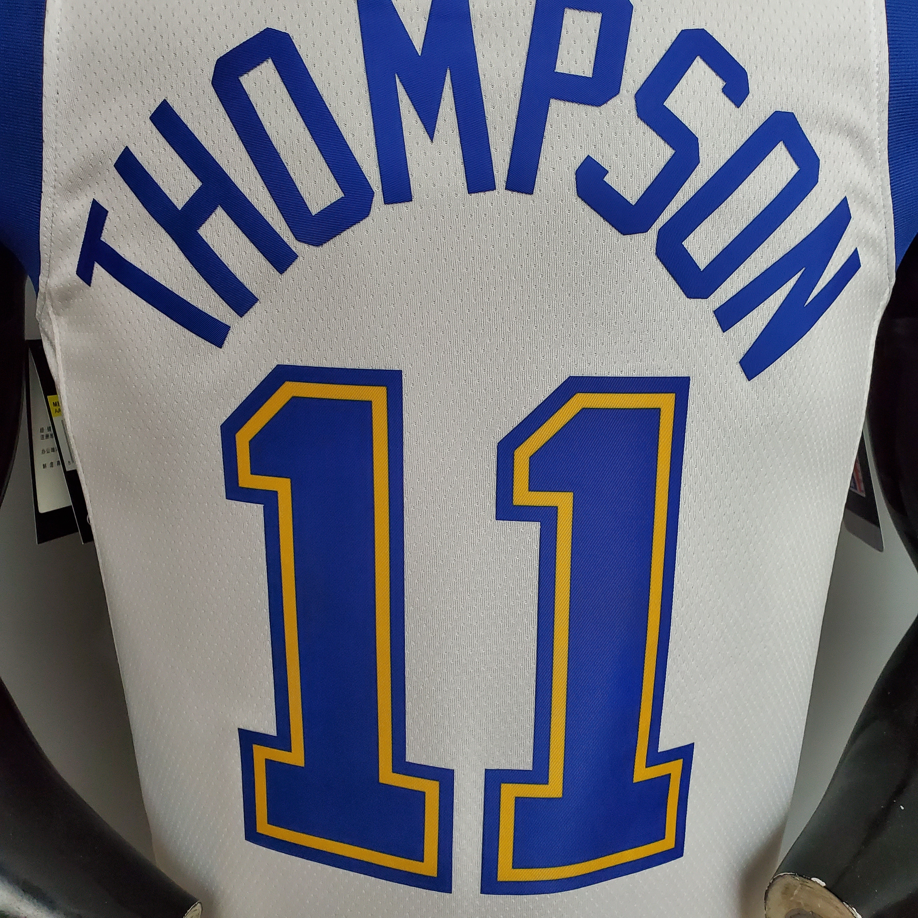Klay Thompson Golden State Warriors Retro Version Swingman Jersey White