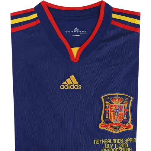 Spain Retro Soccer Jersey Away Long Sleeve Replica World Cup 2010