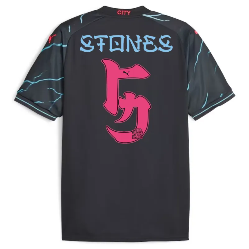 2023/24 Manchester City HAALAND #9 GREALISH #10 DE BRUYNE #17 J.ALVAREZ #19 FODEN #47 Japanese Tour Printing Third Jersey