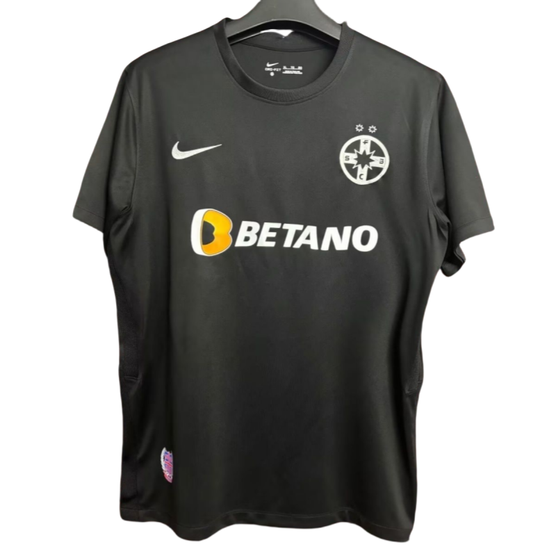 FCSB football fans with black T-sleeves