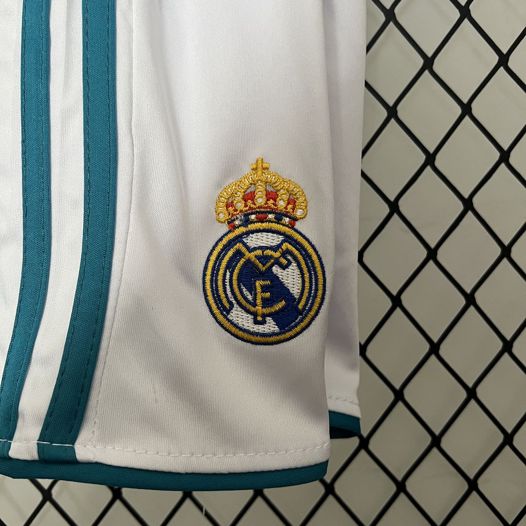 Real Madrid 17-18 Home Retro Kids Kit Soccer Jersey