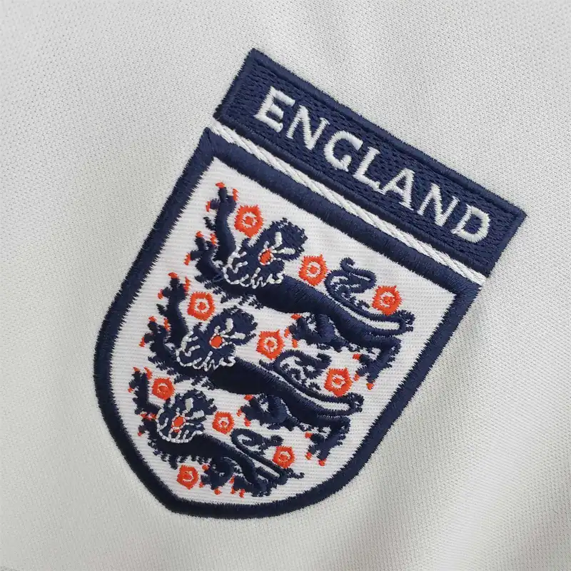 2000 England Retro Jersey Home Replica Euro Cup