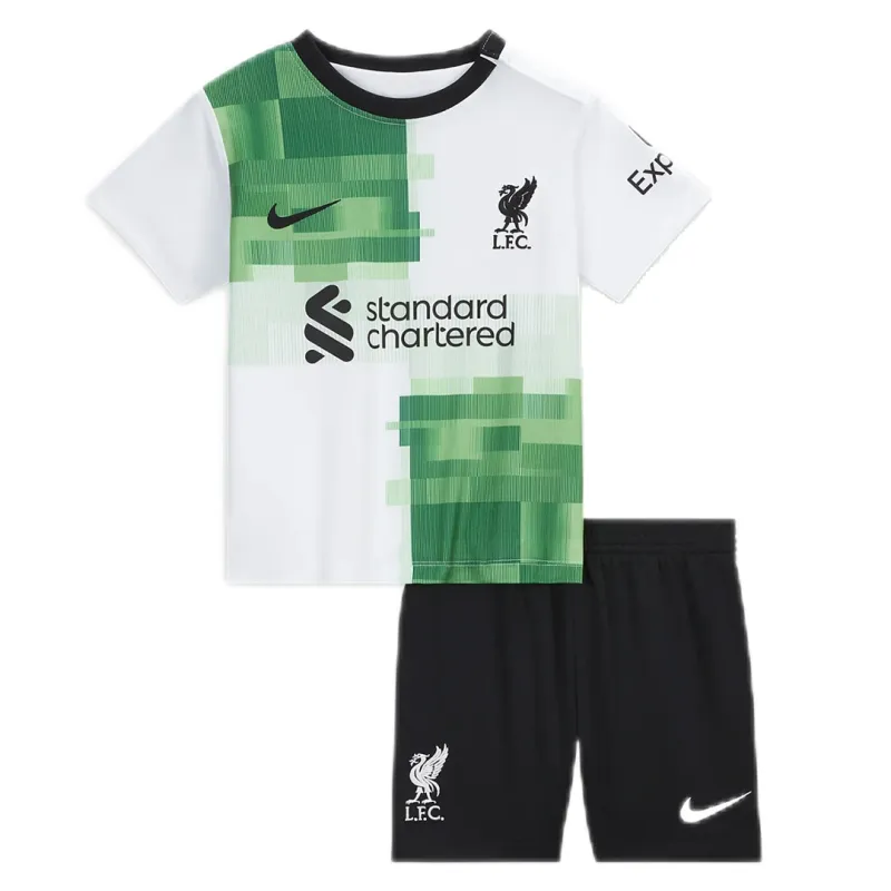 23-24 Kids Liverpool Away Jersey Kit