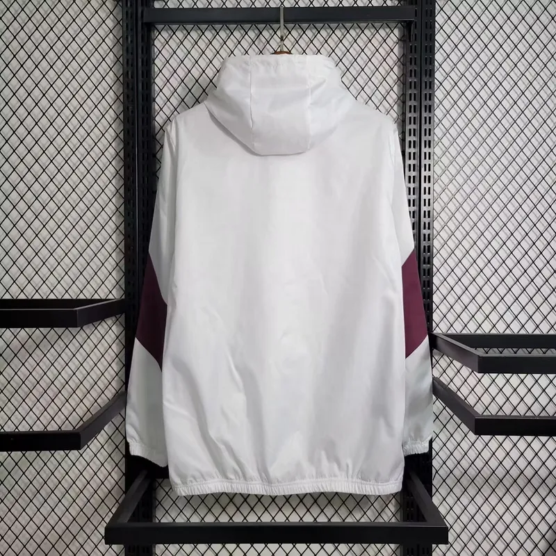 2024/2025 Manchester City Jersey Windbreaker White and Red