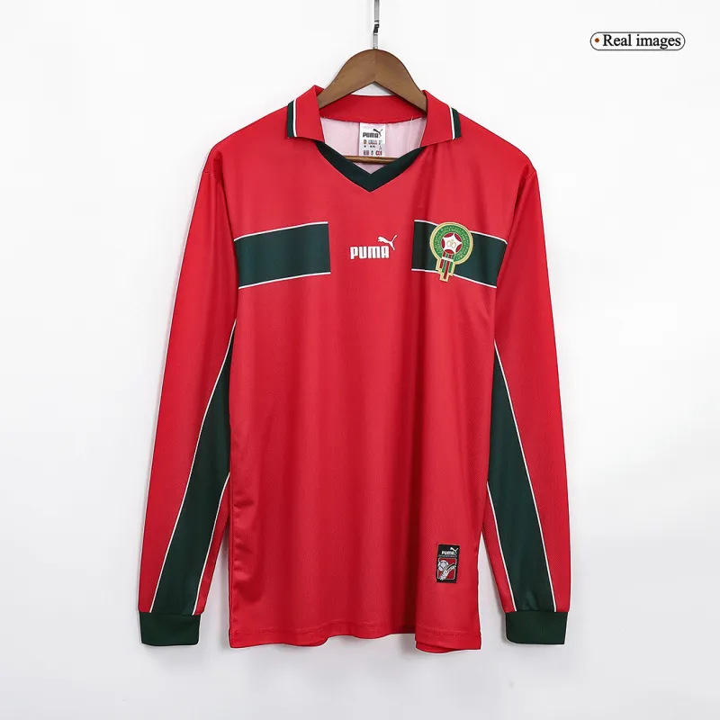 Morocco 1998 Retro Jersey Third Away Long Sleeve