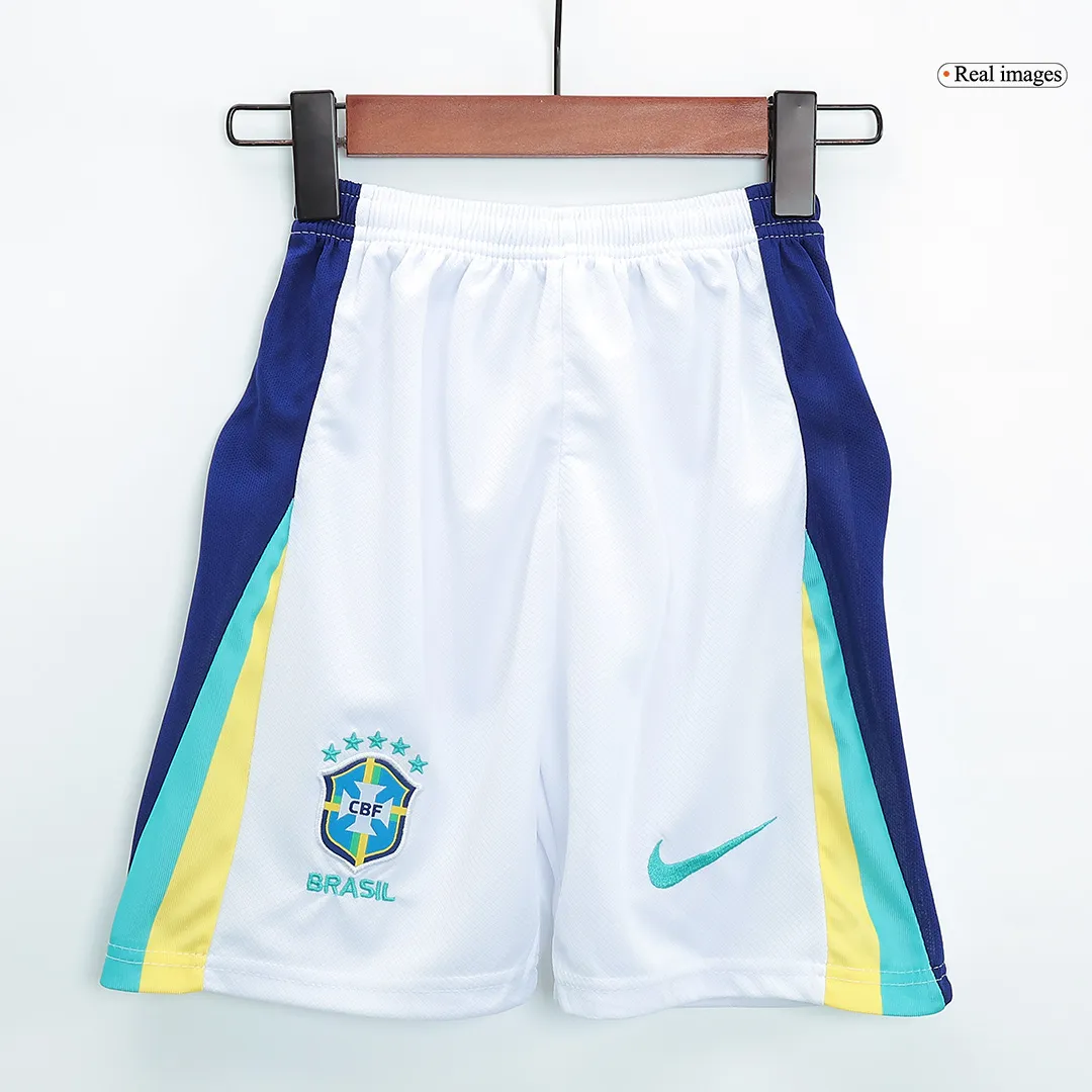 Kids Brazil Away Kit Copa America 2024 Youth Apparels