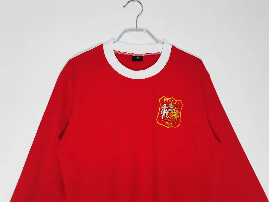 1963 Manchester United FA Cup Final Retro Long-Sleeve Jersey 1