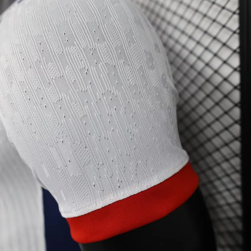 24/225 PSG Away Player version white red yellow blue Soccer Jersey