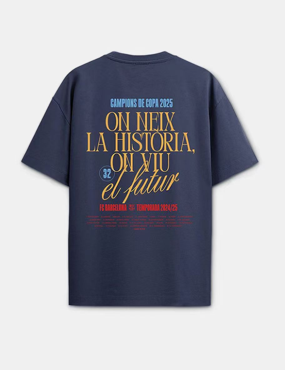 Barcelona 2024-25 King's Cup Champion T Sleeve