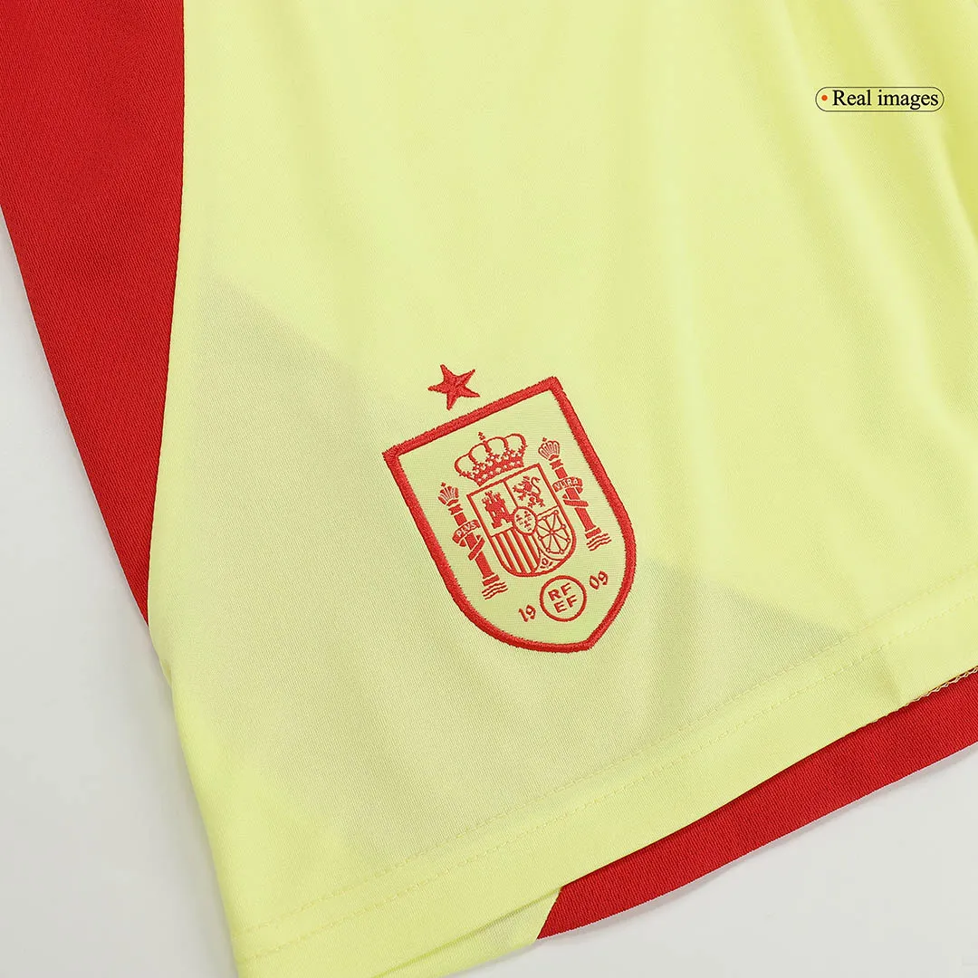 Spain Away Kit(Jersey+Shorts) Soccer Uniform Euro 2024