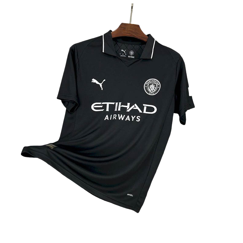 Manchester City Black Away Football Shirt 2025/2026  Fan  Version