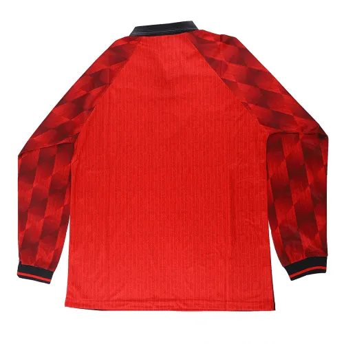 1996/97 Manchester United Retro Long Sleeve Jersey Home