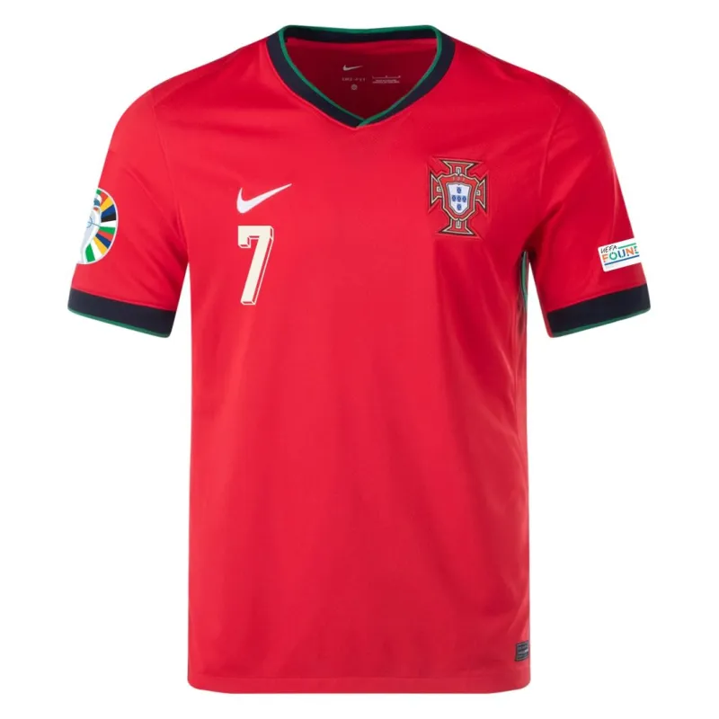 Portugal Home Ronaldo #7 R. Leão #17 Pepe #3 Jersey Euro 2024