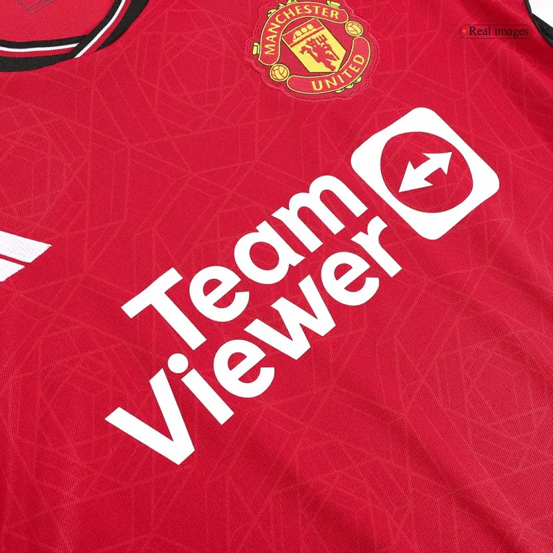 23-24 Manchester United Home Long Sleeve Jersey