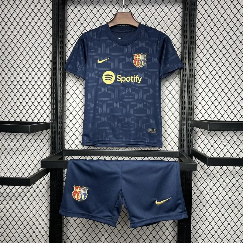 24-25 Barcelona 125th Anniversary Edition Kids Kits Youth Apparels Football Jersey