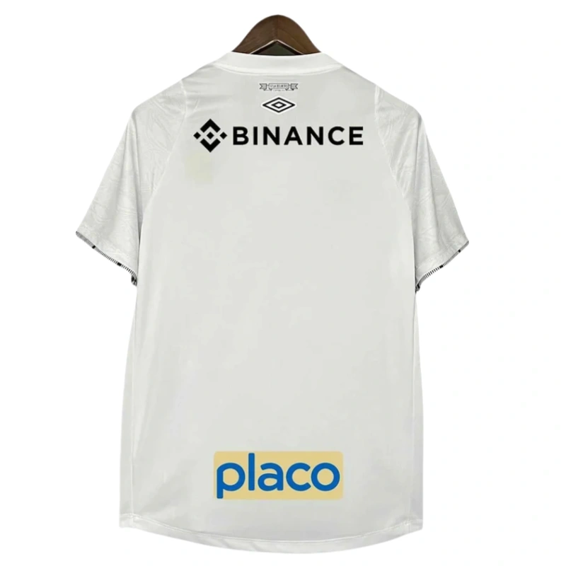 Brazilian Neymar Santos Football Club home jersey 24-25