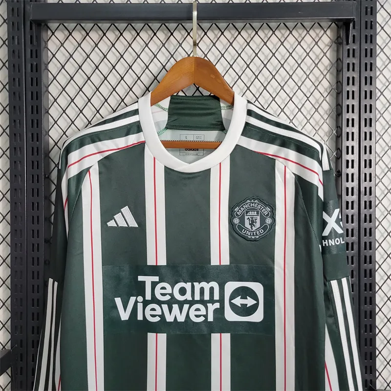 23-24 Manchester United Away Long Sleeve Jersey