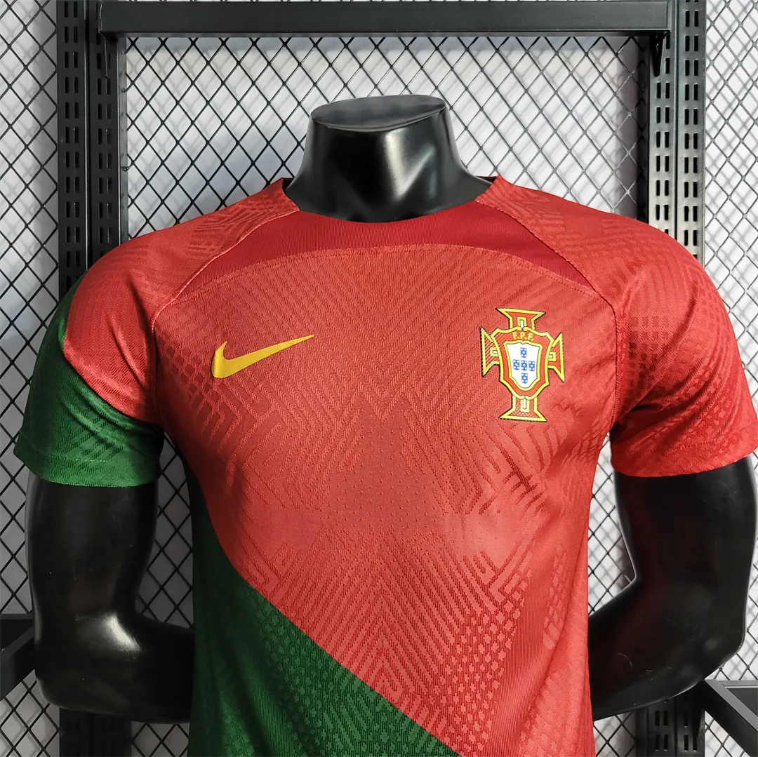 2022 Portugal Home Soccer Jersey Replica Player Version World Cup