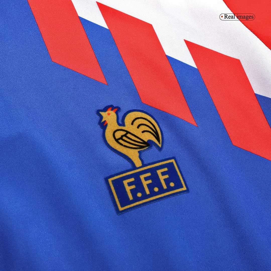 1990 France Retro Jersey Home World Cup