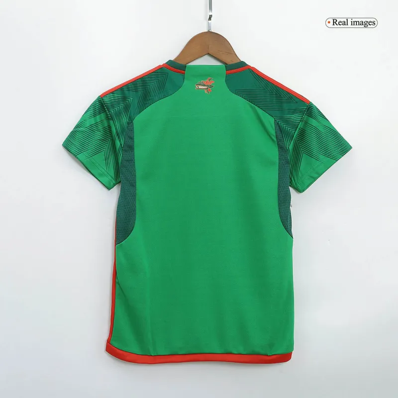 Mexico Kids World Cup 2022 Jersey Home Kit (Jersey+Short)