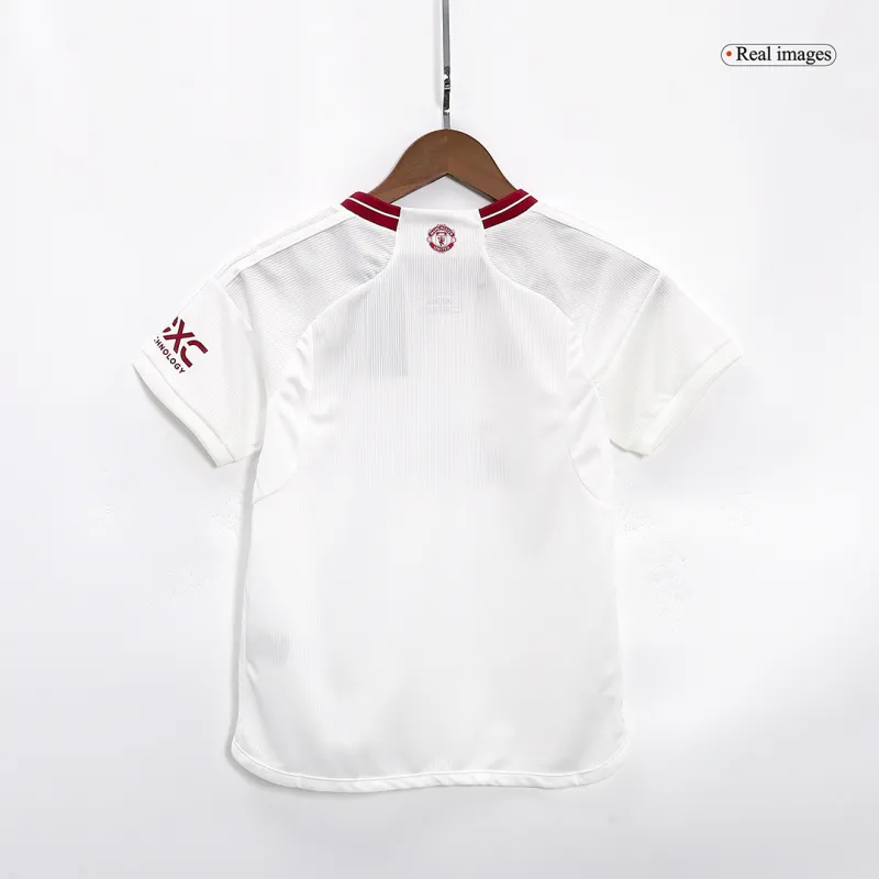 23-24 Kids Manchester United Third Away Jersey Kit