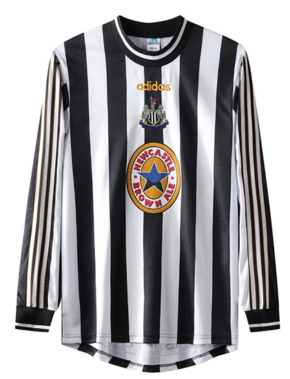 Adidas Newcastle United Retro Home Long Sleeve Football Jersey 97-99