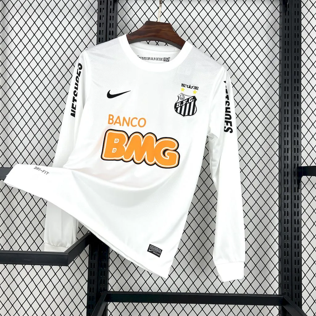 Santos FC Retro Jersey Home Long Sleeves 2012-13