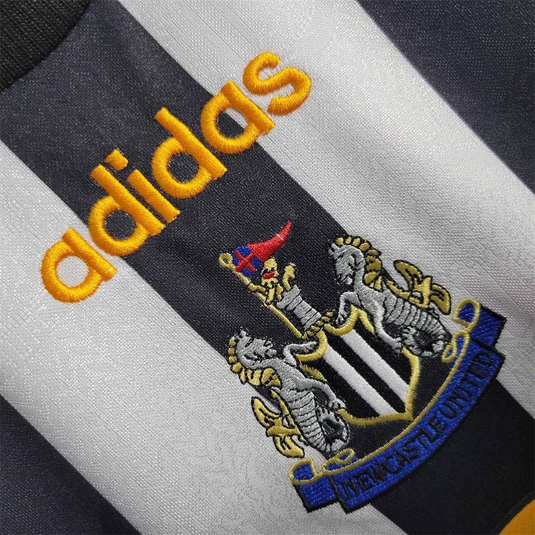 Adidas Newcastle United Retro Home Long Sleeve Football Jersey 97-99