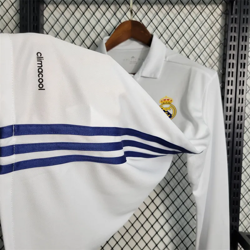 2016/17 Real Madrid Retro Long Sleeve Home Jersey