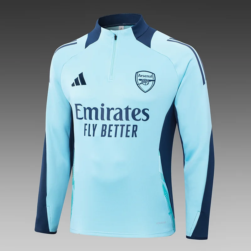 Arsenal Half-Pull Training Suit  Blue Football Shirt 2024/2025