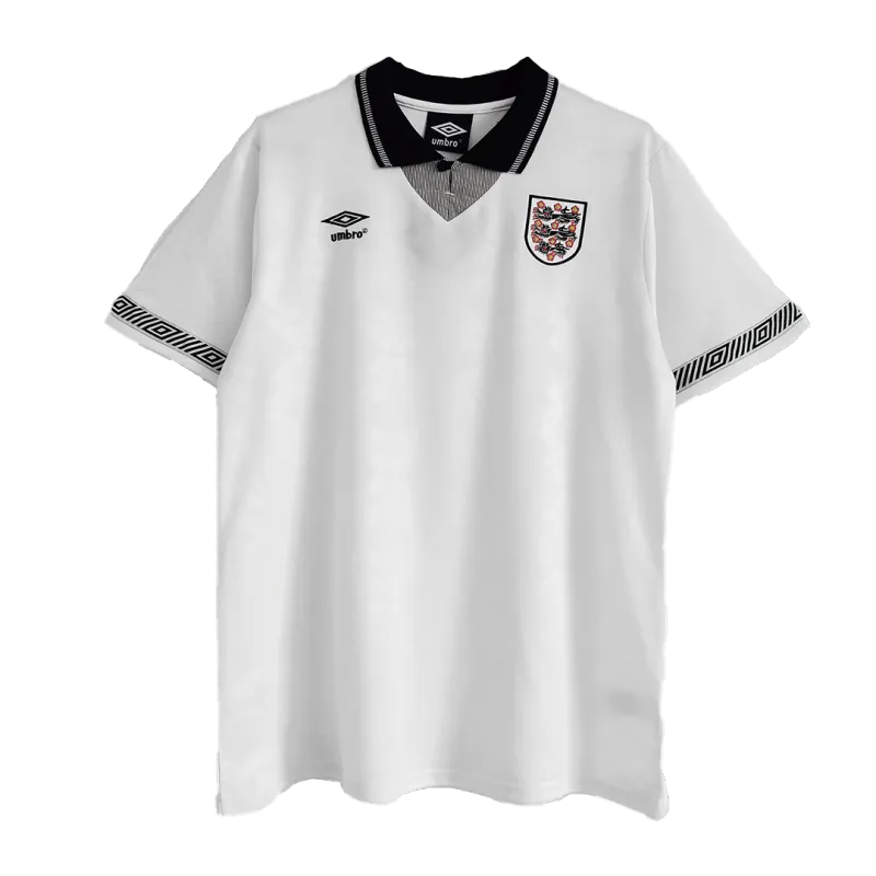 1990 England Retro Jersey Home Replica World Cup