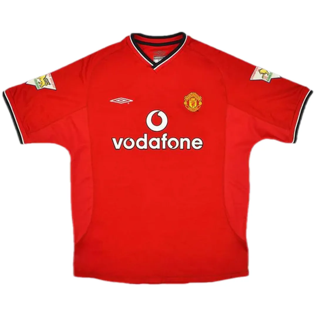 2000/02 Manchester United BECKHAM #7 Retro Jersey Home