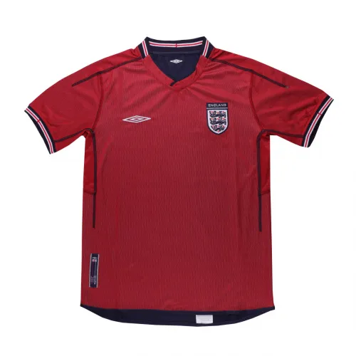 England Beckham #7 Retro Jersey Away Replica World Cup 2002